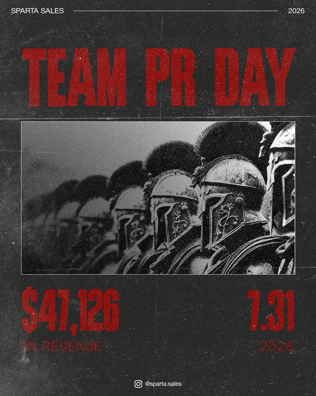 Team PR Day — $47,126 in revenue